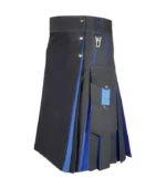 Traditional Black and Blue Hybrid Kilt