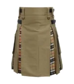 Styliish Brown Tartan Hybrid Utility Kilt