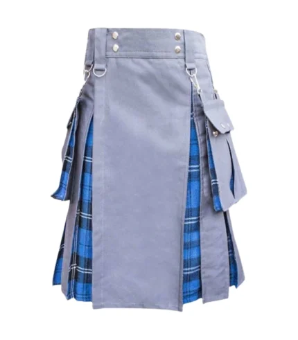 Custom Made Blue Hybrid Utility Kilt