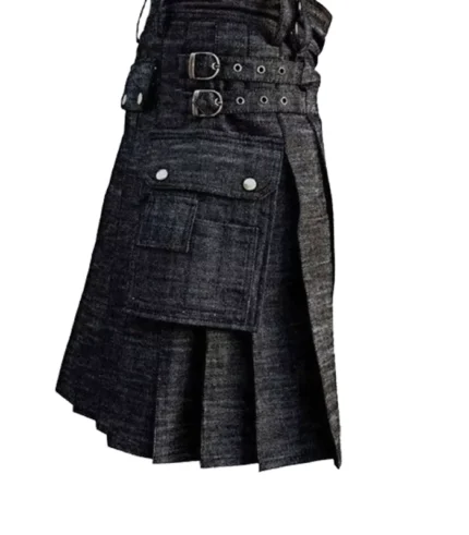 Traditional Scottish Denim Utility Kilt