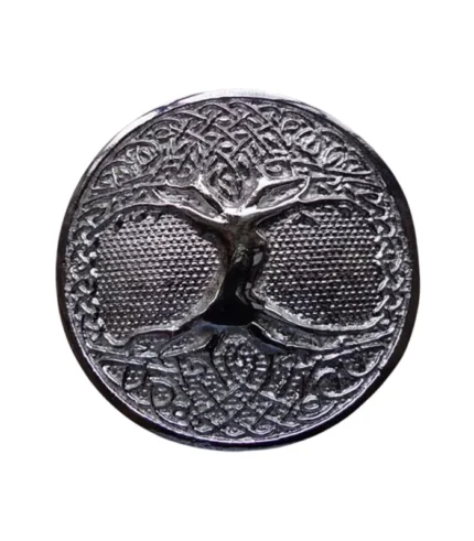 Tree Celtic Round Kilt Belt Buckle